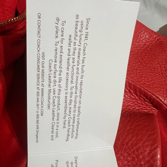 COACH PHOEBE HOBO BAG, HOT ORANGE - Picture 10 of 15